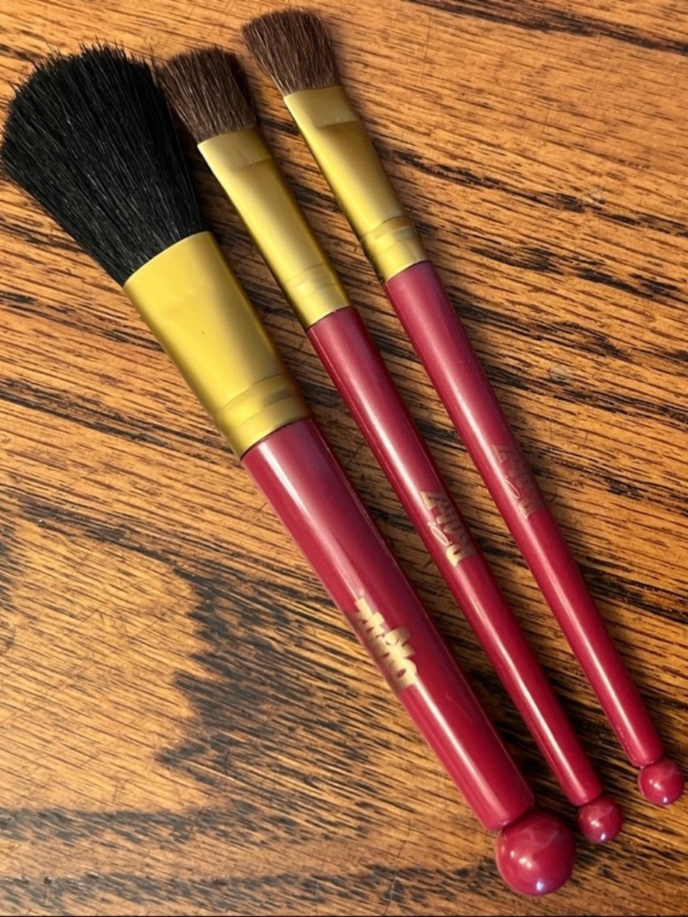 Vintage Y2K Bratz Makeup Brush Set 3pc set Cosmetics Lot Bathroom Beauty Travel